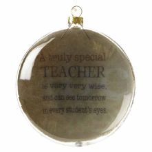 SPECIAL TEACHER HANGING GLASS BAUBLE
